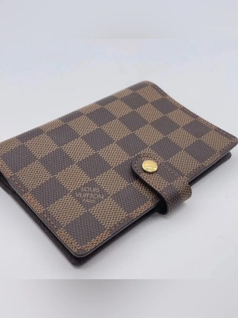 Auth Louis Vuitton Damier Ebene Agenda PM Notebook